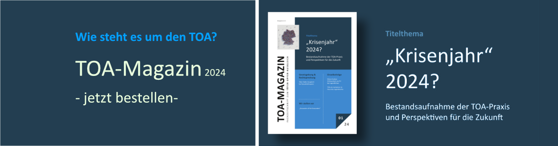 Ankündigung TOA-Magazin 1/24 verfügbar: Thema: "Krisenjahr" 2024?